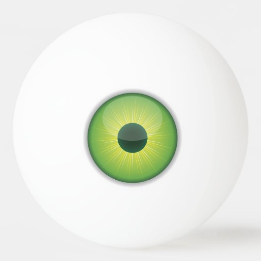 Pong Ball Eyeballs Tischtennisball (Vorderseite)
