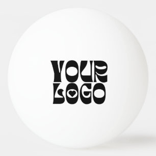 Pong-Ball mit benutzerdefiniertem schwarzen Logo Tischtennisball