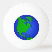 PONG BALL - WELTGLOBE TISCHTENNISBALL (Rückseite)