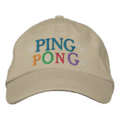 PONG BESTICKTE KAPPE (Vorderseite)