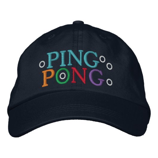 PONG BESTICKTE KAPPE (Vorderseite)