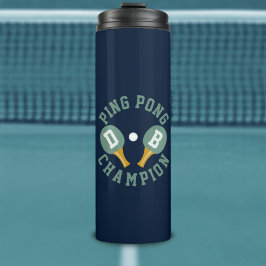 Pong Champion Sports Monogram Thermal Tumbler Thermosbecher