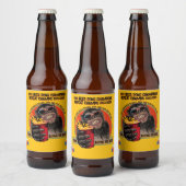 Pong Champs Chimpanzee anpassen Bierflaschenetikett (Flaschen)