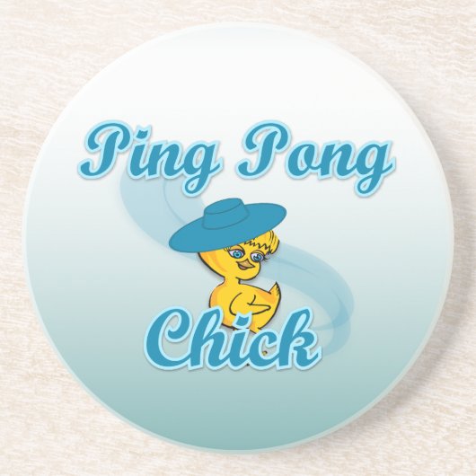 Pong Chick #3 Getränkeuntersetzer (Vorne)