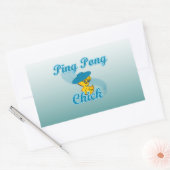 Pong Chick #3 Rechteckiger Aufkleber (Umschlag)