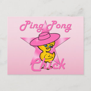 Pong Chick #8 Postkarte