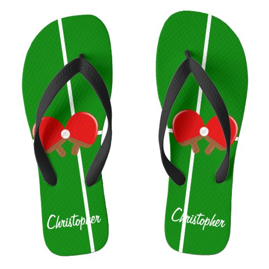 Pong Design Personalisiert Badesandalen (Fußbett)