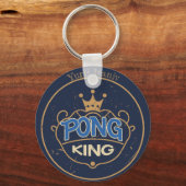 Pong King Blue Schlüsselanhänger (Vorderseite)