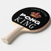 Pong King Crown Personalisiert Black oder Custom Tischtennis Schläger (Vorderseite)