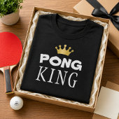 PONG KING Gold Crown T-Shirt