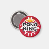 Pong King Red Magnet (Vorderseite/Rückseite)