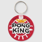 Pong King Red Schlüsselanhänger (Vorderseite)