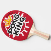 Pong King Red Tischtennis Schläger (Seitenansicht)