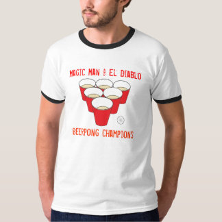 pong, magischer Mann u. EL Diablo, Beerpong T-Shirt