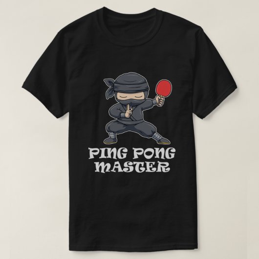 Pong Master Funny Pong Pong Geschenk T-Shirt (Design vorne)