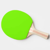 Pong Paddle / Bat - grün und gelb Tischtennis Schläger (Seitenansicht)