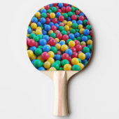 Pong Paddle Farbenfrohe Kinder Balls spielen Tischtennis Schläger (Rückseite)