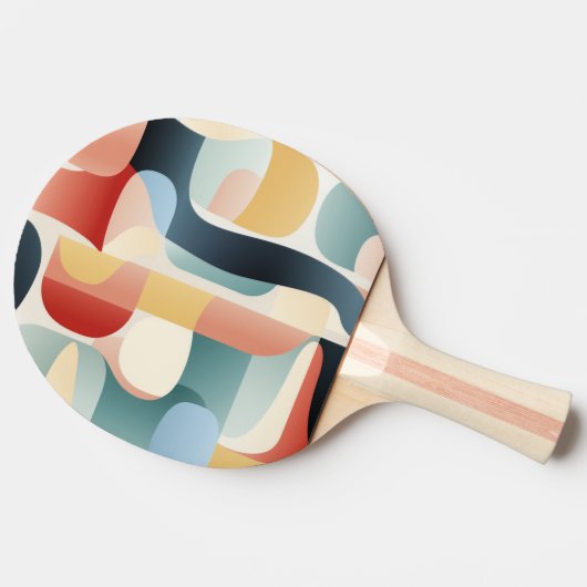 Pong Paddle Paddel für geometrische Art Tischtennis Schläger (Seitenansicht)