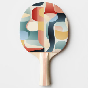 Pong Paddle Paddel für geometrische Art Tischtennis Schläger
