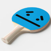 Pong Paddle Paddle Paddel Sad Blank Face Blue Tischtennis Schläger (Vorderseite)