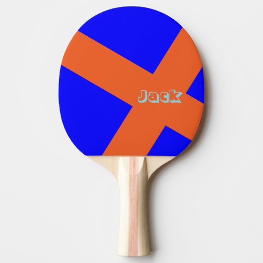 Pong Paddle Red Orange Tischtennis Schläger (Vorderseite)