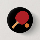 Pong Paddles Funny Table Tennis Long Button (Vorderseite)