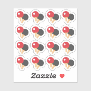 Pong Players Sportspiel Erinnerung Planer Aufkleber