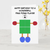 Pong Pong Birthday Karte (Gelbe Blume)