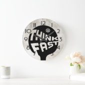 Pong Pong Think Fast Große Wanduhr (Zuhause)