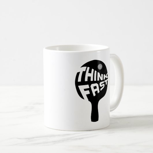 Pong Pong Think Fast Kaffeetasse (VorderseiteRechts)