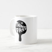 Pong Pong Think Fast Kaffeetasse (Vorderseite Links)