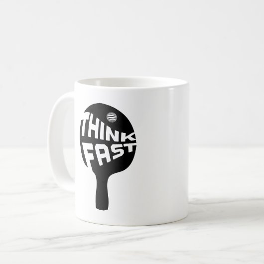 Pong Pong Think Fast Kaffeetasse (Vorderseite Links)