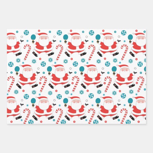 Pong Pong Weihnachtsfeiertag Geschenkpapier Set (Vorderseite 3)