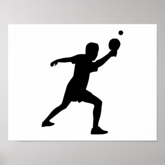 Pong-Spieler Poster