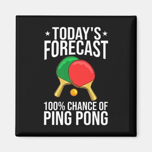 Pong Tischtennis Balls Paddle Game Magnet (Vorne)