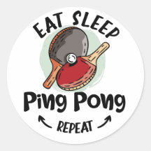 Pong Tischtennis Geburtstag essen schlafen wiederh