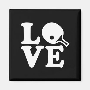 Pong Tischtennis Liebe Magnet