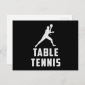 Pong Tischtennis Paddle Paddle Spieler Funny Gift Postkarte (Vorne/Hinten)
