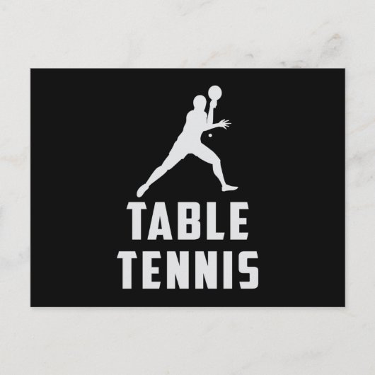 Pong Tischtennis Paddle Paddle Spieler Funny Gift Postkarte (Vorderseite)