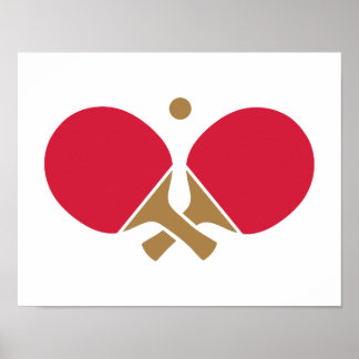 Pong Tischtennis Poster