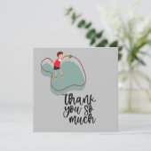 Pong Tischtennisspieler Dankeskarte (Stehend Vorderseite)