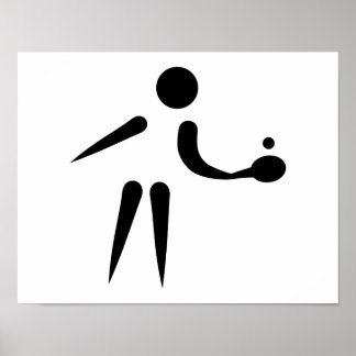 Pong Tischtennisspieler Poster