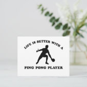 Pong Vector Design Postkarte (Stehend Vorderseite)