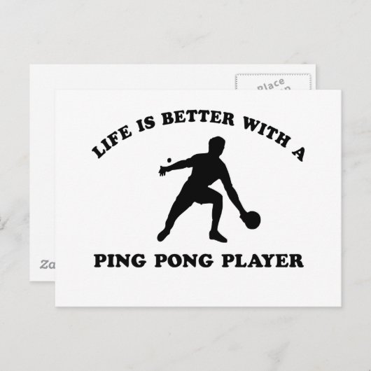 Pong Vector Design Postkarte (Vorne/Hinten)