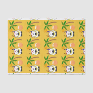 Pongal Pot, Kuh und Baum Seidenpapier