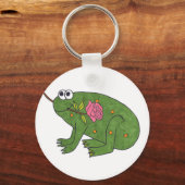 Pongo Frog mit Rose (Schlüsselanhänger) Schlüsselanhänger (Vorderseite)