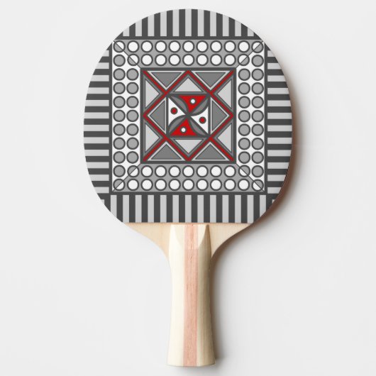 Pongpaddel mit alternierender Geometrie Tischtennis Schläger (Vorderseite)