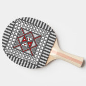 Pongpaddel mit alternierender Geometrie Tischtennis Schläger (Seitenansicht)