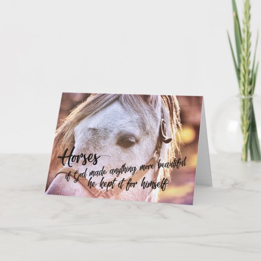 PONIEN AUF SONNENGESETZTE Grußkarte Dankeskarte (Vorderseite)