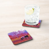 PONIEN IN EINEM RAINBOW-FELD GETRÄNKEUNTERSETZER (Rechte Seite)